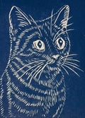 Tabby Cat Blue